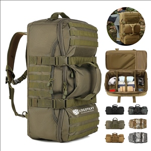 Water-Repellent Oxford Cloth Multi-Compartment Convertible Backpack